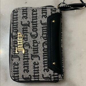 Juicy Couture Monogram Black and White Wristlet